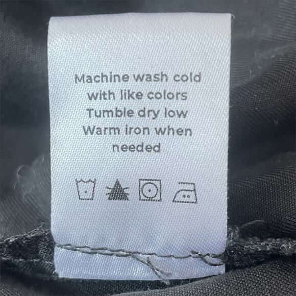 VETTA CAPSULE The Tencel Tapered Pant Black Elastic Waist & Pockets Size M - Picture 10 of 10